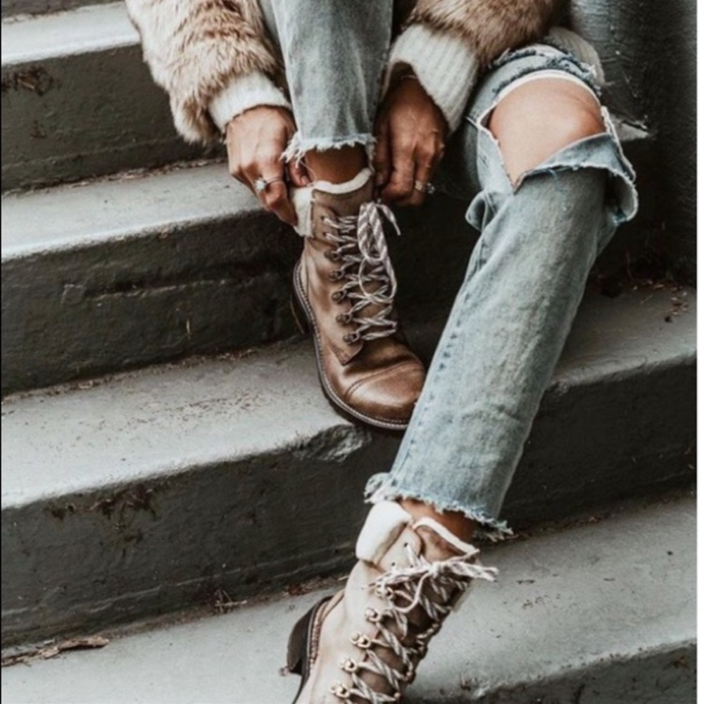 Frye Samantha Hiker Boots